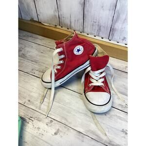 Converse Chuck Taylor All Star High-Top Sneakers Red Baby Toddler US 9